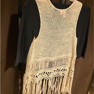 Crocheted vest